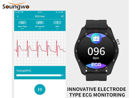 W11 24H Real Time ECG BP Heart Rate Monitor Watch with 200mAH Battery