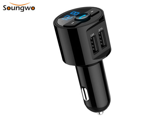 A2DP Bluetooth FM Transmitter Car Kit 10m Operating Voice Navigation