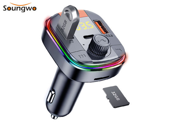 CVC Wireless Car MP3 FM Transmitter PD QC3.0 Dual USB Car Charger