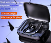 Waterproof IPX4 Bluetooth Headphones Ear Hook 19H Playback Flash Charging