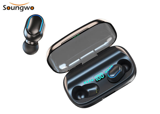 Sweat Proof Bluetooth Wireless Earbuds 1800mAh Rechargeable Charging Case TWS Strong Bass