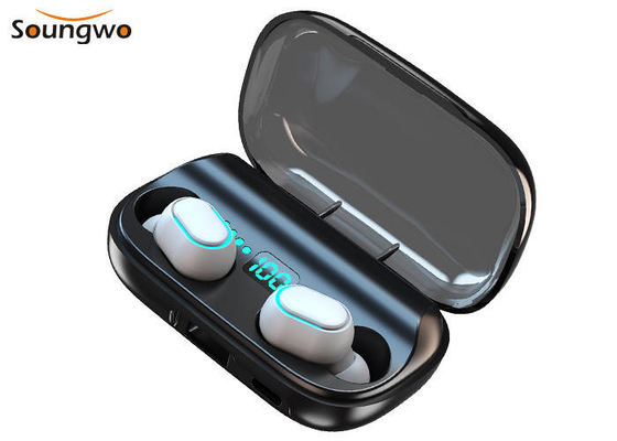 Sweat Proof Bluetooth Wireless Earbuds 1800mAh Rechargeable Charging Case TWS Strong Bass