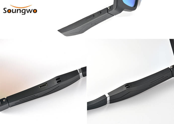 Noise Canceling Smart Bluetooth Sunglasses UV Protection With Speakers