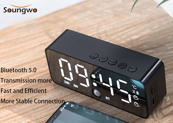 IPX4 Wireless 5.0 Bluetooth Speaker With LED Display Alarm Clock