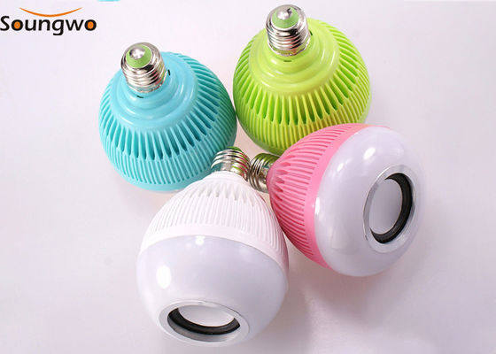 12W RGB Bluetooth Light Bulb 6500K Wireless Speaker Light Bulb For Hotel