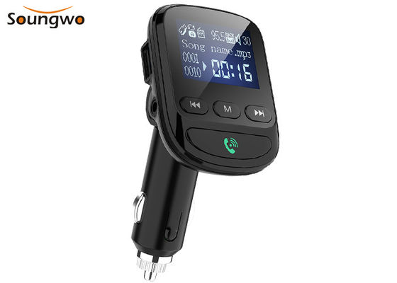 1.44inch LCD FM Transmitter Bluetooth Car Kit BLE5.0 Car Charger Bluetooth Adapter