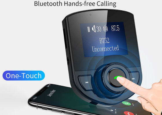 1.44inch LCD Handsfree Bluetooth Car Kit 3.5mm Bluetooth Car Adapter