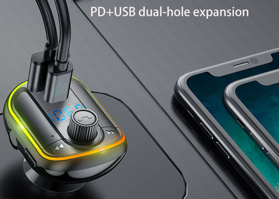 ABS PD 18W Car MP3 Player Bluetooth 5.0 Car Kit Aux 87.5-108MHz