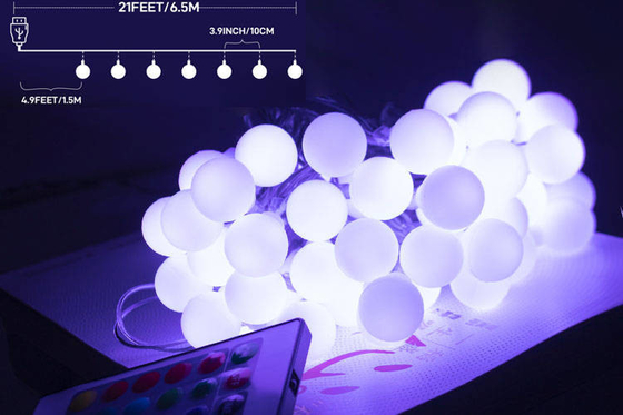 16 RGB FCC Color Change Ball Lights FCC With 50pcs Lamp Beads