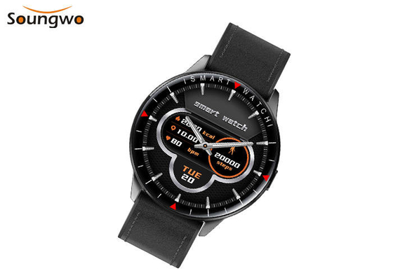 Leather Strap Smart Sport Watch Calorie Consumption Blood Pressure Monitor For Women Men