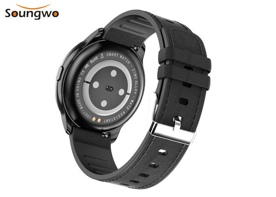 Leather Strap Smart Sport Watch Calorie Consumption Blood Pressure Monitor For Women Men