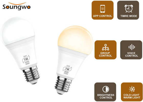 Smart Light Bulbs Bluetooth  Voice Control DIY Color And Brightness