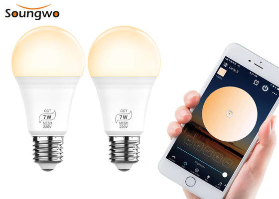 Smart Light Bulbs Bluetooth  Voice Control DIY Color And Brightness